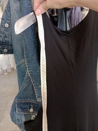 Abito lungo nero donna