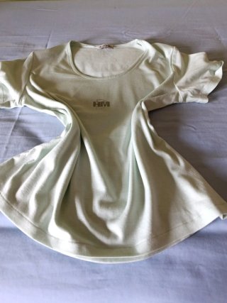 Camiseta verde manga corta