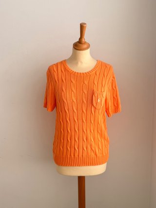 Jersey Polo Ralph Lauren Algodón Pima Naranja L