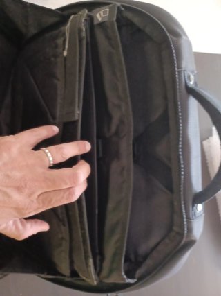Maletín para portátil Samsonite azul y gris