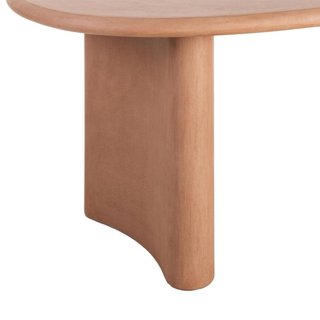 Mesa de comedor ovalada de terracota