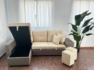 Sofá cama con almacenaje CHOLLO!
