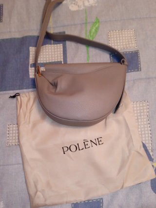 Bolso Polène Tonca Beige/Gris