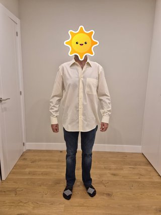 Camisa Emidio Tucci color marfil-crema Talla 3