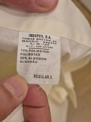 Camisa Emidio Tucci color marfil-crema Talla 3