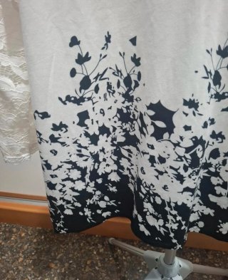 Blusa manga larga floral encaje