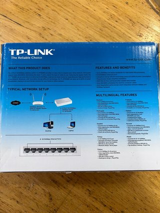 Switch TP-Link 8 Portas 10/100Mbps TL-SF1008D