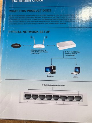 Switch TP-Link 8 Portas 10/100Mbps TL-SF1008D