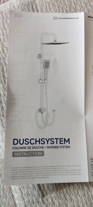 Columna Ducha Negra Cuadrada Nueva
