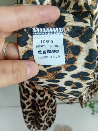 Blusa Leopardo Manga Larga