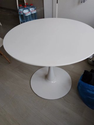 Mesa Comedor Redonda Blanca