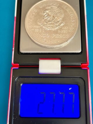 Moneda 5 Pesos México 1951 Hidalgo