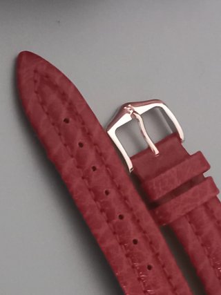 Correa Hirsch 18mm Burdeos Cocodrilo