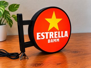 Pack Estrella Damm: Cartel Luminoso + Accesorios