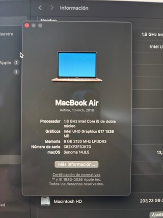 MacBook Air 2018 Oro Rosa