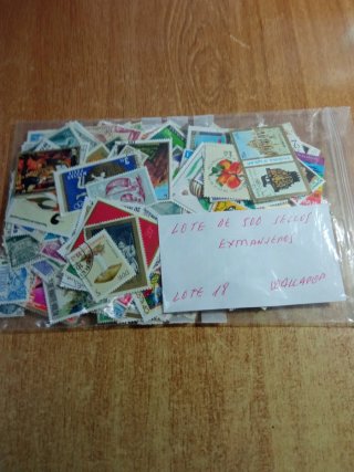 Lote 500 sellos extranjeros  Lote 18