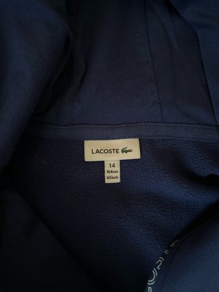 Sudadera Lacoste con capucha azul