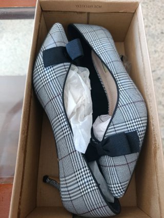 Zapatos de tacón Corina a cuadros