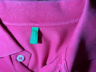 Camiseta Polo United Colors of Benetton Rosa
