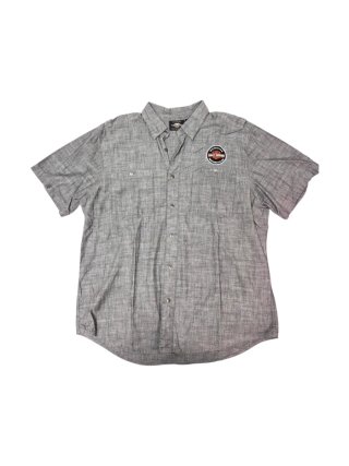 Camisa Harley Davidson Gris Manga Corta