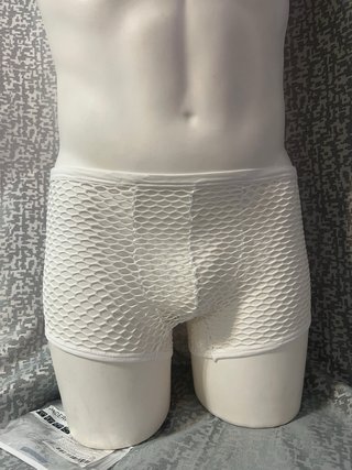 Calzoncillos de malla blancos, talla L
