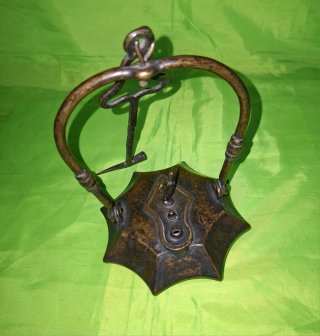 Lámpara minero colgante antigua