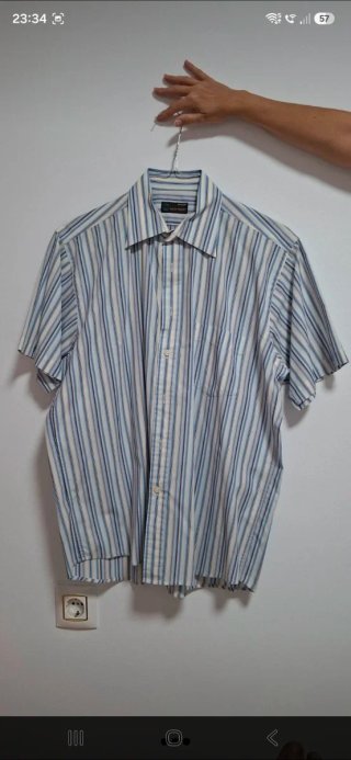 Camisa manga corta Rayas Talla L