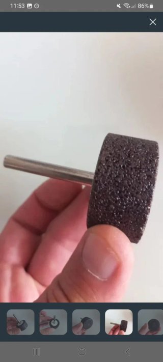 Punta desbaste cilíndrica inox