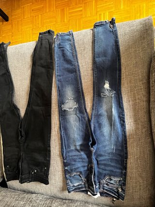 Lote 7 Pantalones Vaqueros stradivarius pitillo