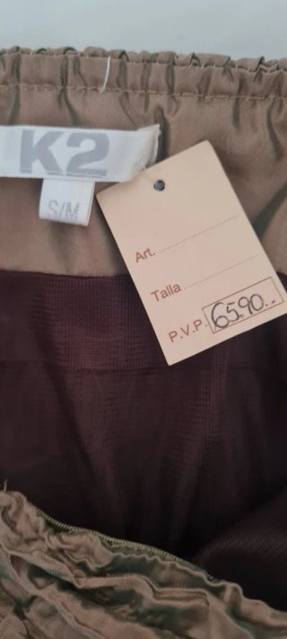 Vestido corto K2 marrón Talla S/M