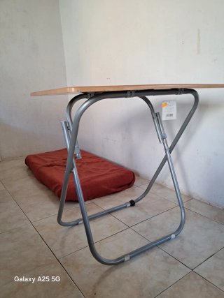 Mesa plegable camping madera y metal