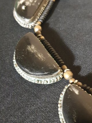 Collar Tuareg aleación y Cuerno negro