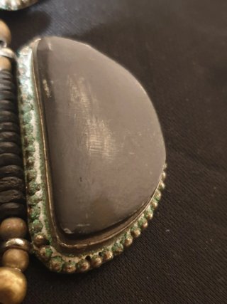 Collar Tuareg aleación y Cuerno negro