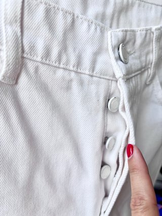 Pantalón vaquero blanco Massimo Dutti T.40