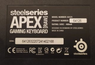 SteelSeries Apex [Raw] (Teclado PC)