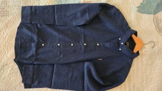 Camisa Polo Ralph Lauren Manga Larga Azul Talla L