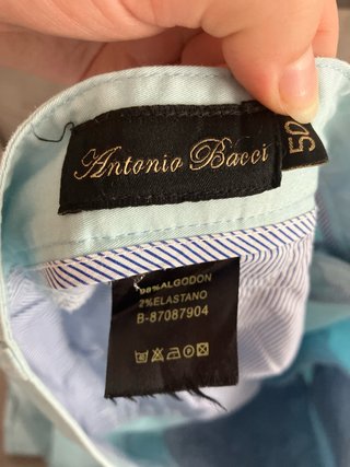 Pantalones Hombre Azul Bebé Antonio Bacci Talla 50
