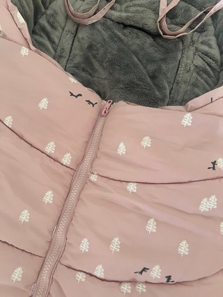 Saco Carro marca Clic Rosa Estampado Árboles