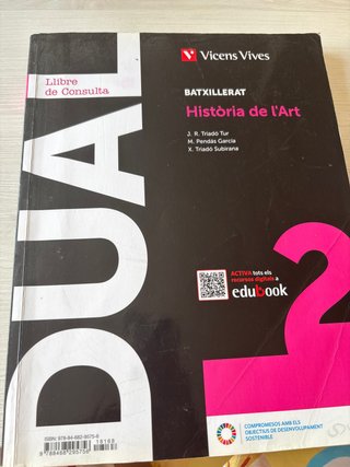 Libro Historia del Arte Vicens Vives 2n Batxillera