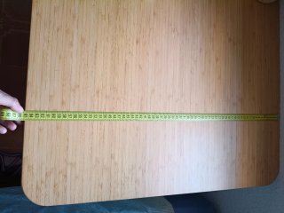 Escritorio madera con cajonera blanca