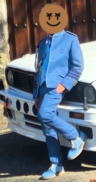 Traje de comunión azul niño marca Nena Trims t
