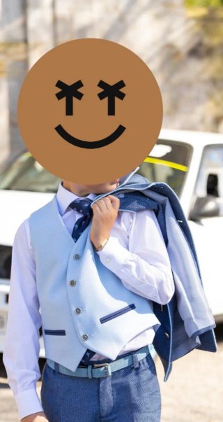 Traje de comunión azul niño marca Nena Trims t