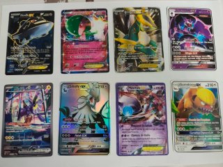 Lote 8 Cartas Pokémon EX GX