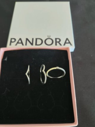 3 Anillos Pandora Plata