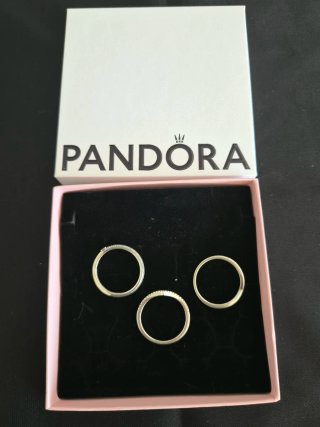 3 Anillos Pandora Plata