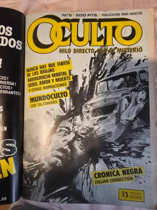 Comic de terror y misterio OCULTO  números 5 y 6