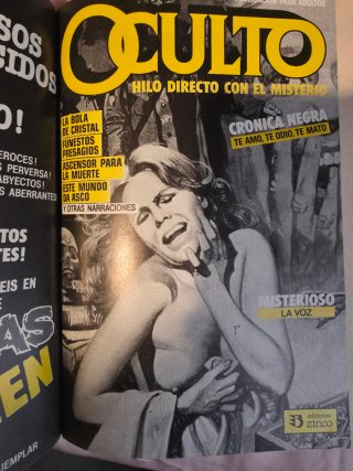 Comic de terror y misterio OCULTO  números 5 y 6