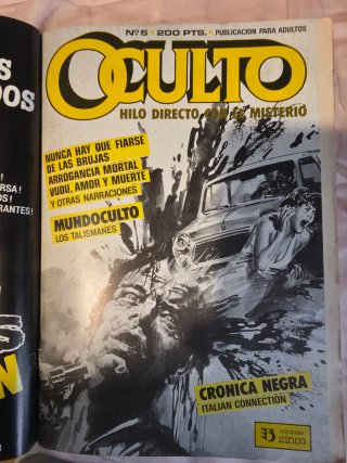 Comic de terror y misterio OCULTO  números 5 y 6