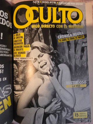 Comic de terror y misterio OCULTO  números 5 y 6