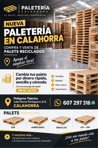 Compra y venta de palets reciclados